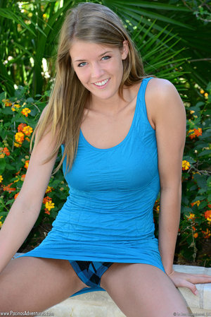 18 year old girl Emily Bender loses her virginity during sex on a leather sofa